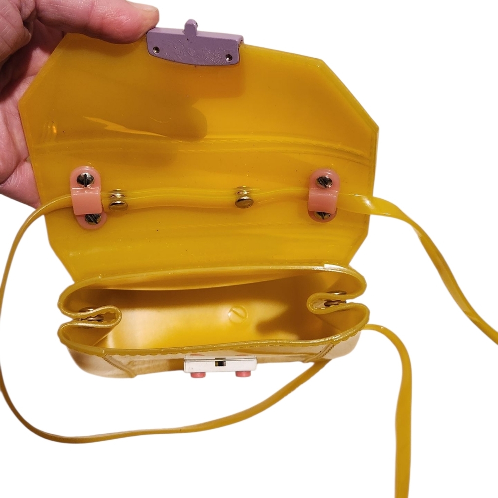 Furla Mini Jelly Yellow and Pink Women's Bag - Picture 4 of 5